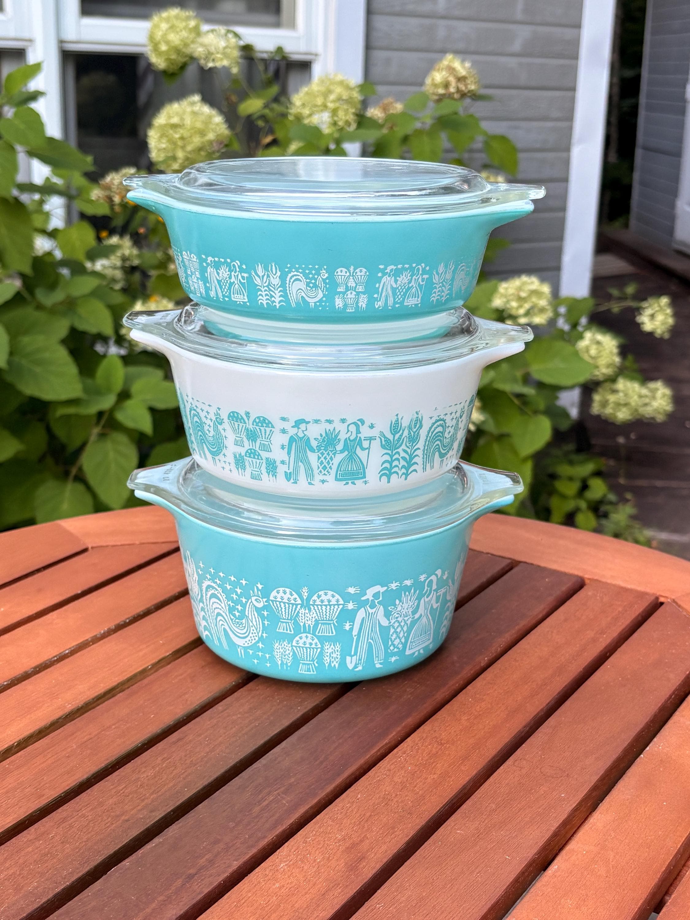 219 PYREX バタープリント レフセット　2p Pyrex Butterprint Complete Set - Etsy