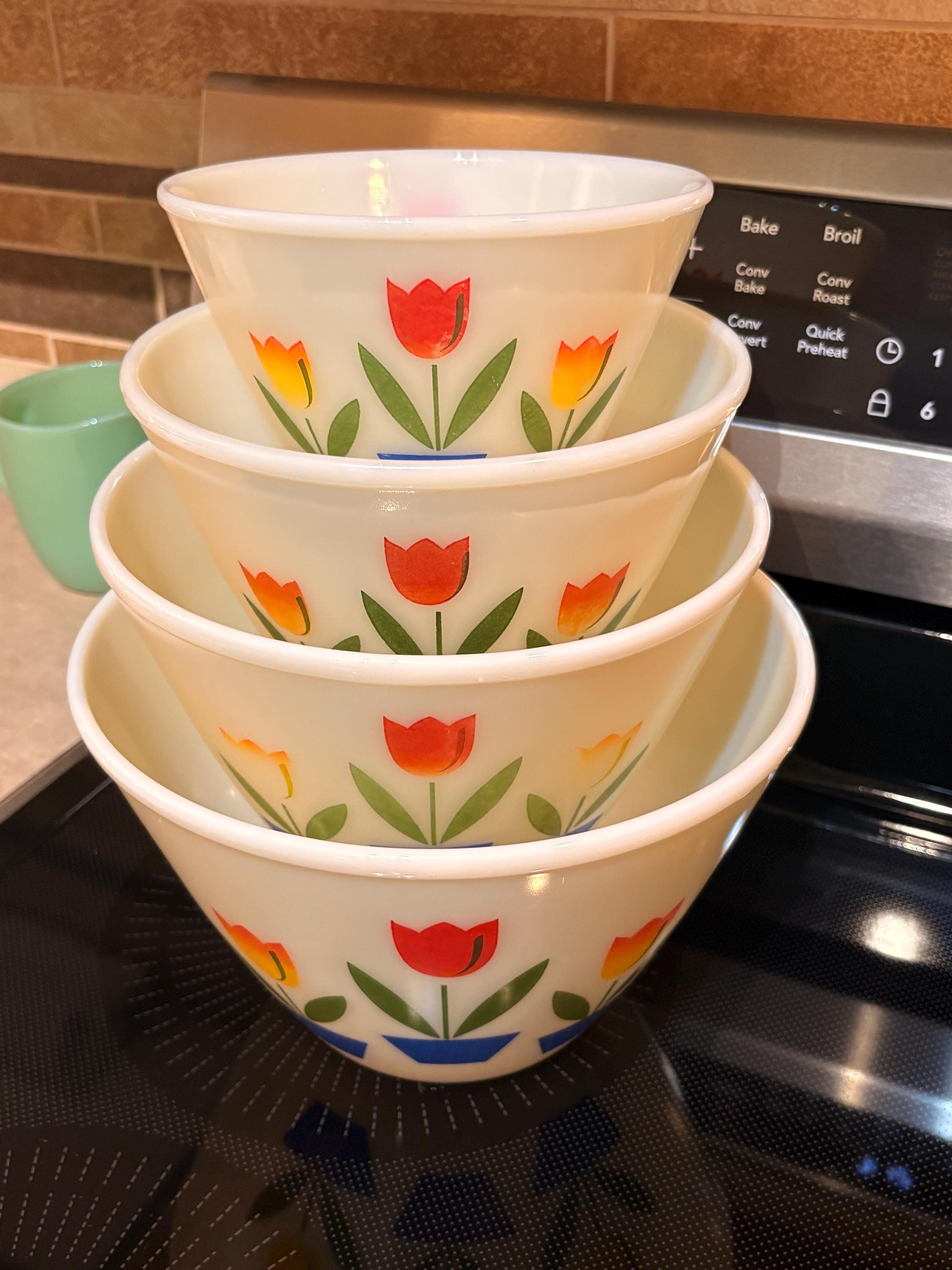 Fireking Tulip Set - Etsy