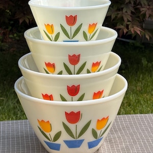 Fireking Tulip Set - Etsy