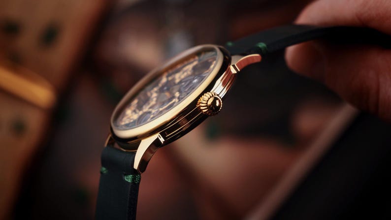 mechanical watch  side of the watch