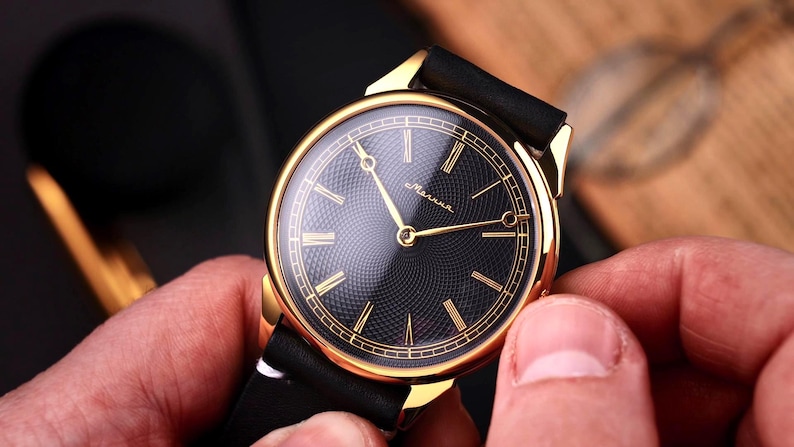 Handmade watch on hands