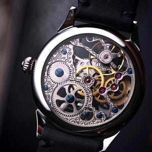 Mechanical movement on back side