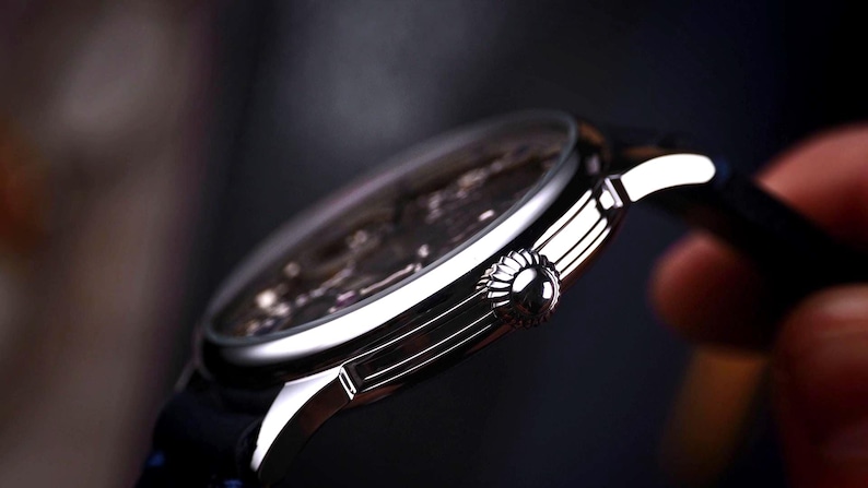 Crown on Flagman watch