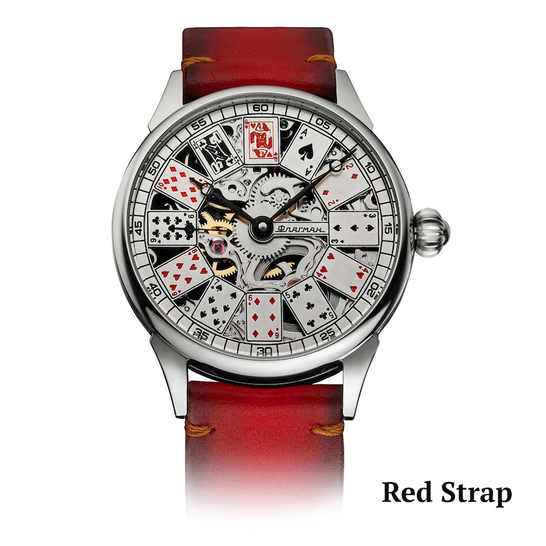 Red strap On a white background