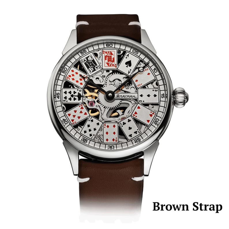 Brown strap On a white background