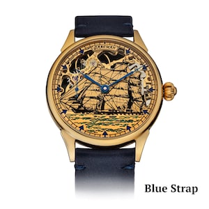 Blue strap on White background
