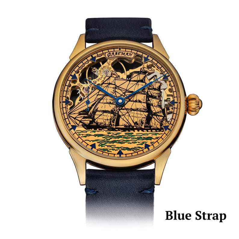 Blue strap on White background