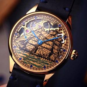 Handmade watch on hands