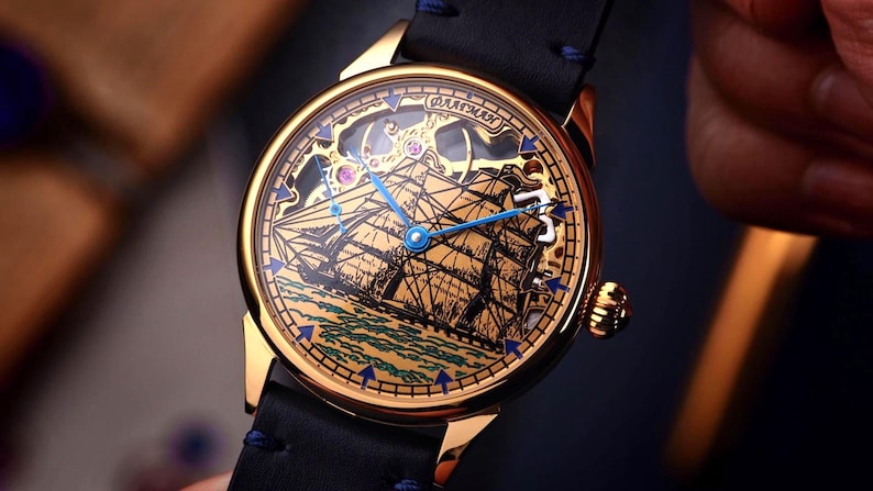 Handmade watch on hands