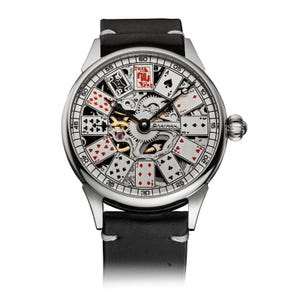 Skeleton watch On a white background
