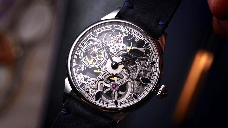Handmade watch on hands