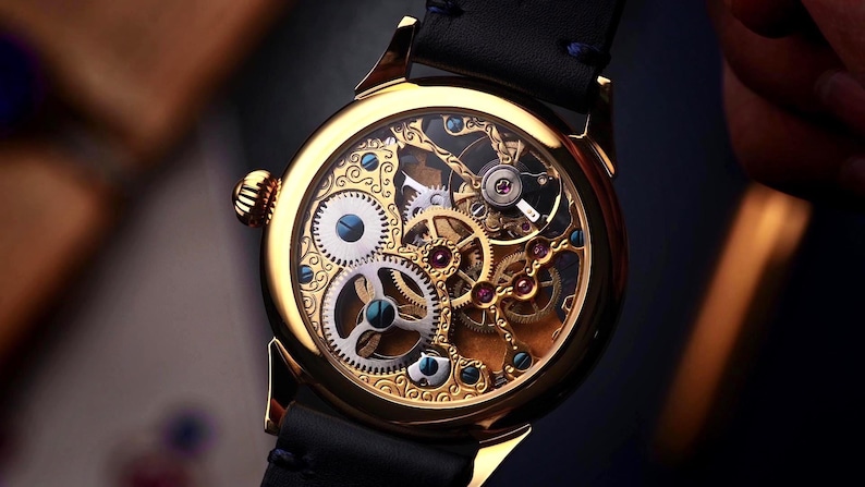 Mechanical movement on back side