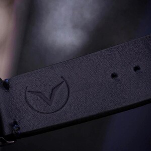 Leather strap with logo Flagman & Co.