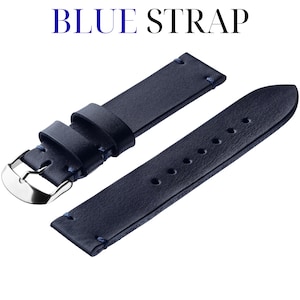 Blue strap On a white background