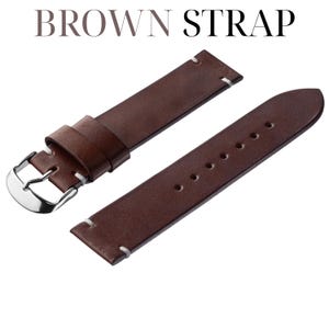 Brown strap On a white background