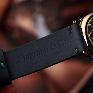 The back of the Flagman & Co. strap.