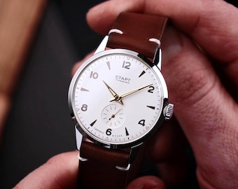 Pobeda watch, Soviet watch, USSR watch, Start watch, Vintage soviet watch, Mechanical watch, Old watch, Minimalist watch, Gift for husband
