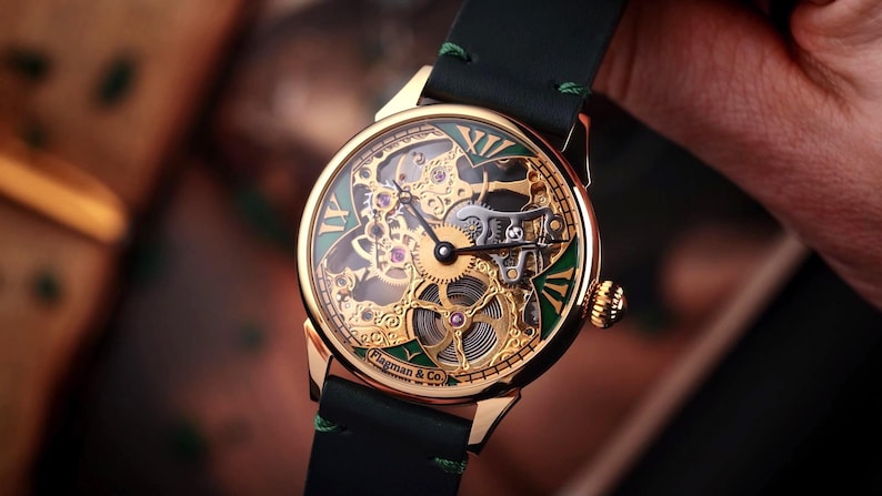 Skeleton watch In hands