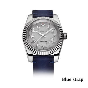 Blue strap On a white background