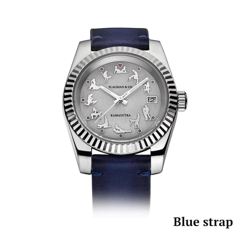 Blue strap On a white background