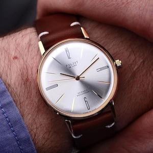 Vintage Poljot Ultra-Slim Mechanical Watch, Minimalist Design watch, Soviet watch, USSR watch, Gift for husband, Gift for men