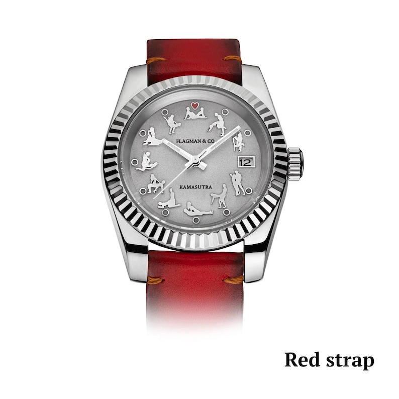 Red strap On a white background