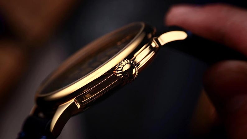 Crown on Flagman watch