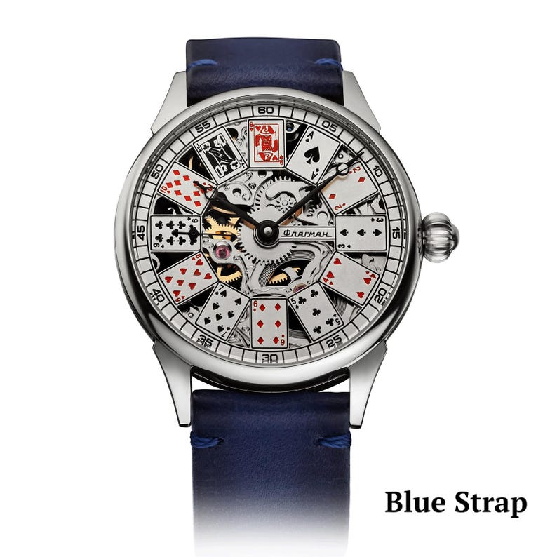 Blue strap On a white background