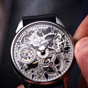 Mechanical watch on hands
