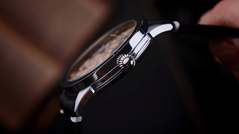 Masonic watch side view