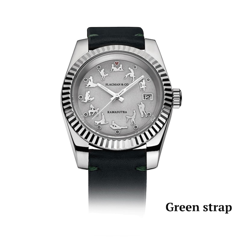 Green strap On a white background