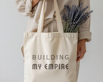 Borsa tote Empire Building Entrepreneur, Borsa a tracolla Boss Babe Wealth Manifestation, Borsa da viaggio Abundance Mindset, Borsa della spesa Law of Attraction