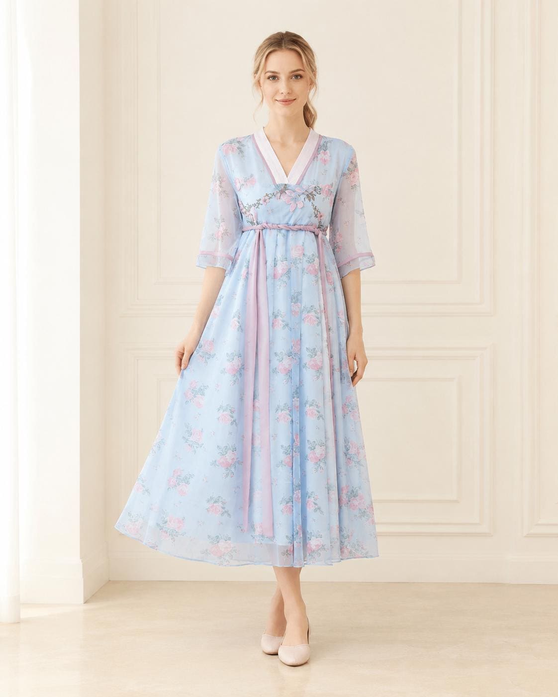 Korean Chiffon Dress