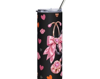 Nurse Theme Stainless Steel Tumbler 20oz