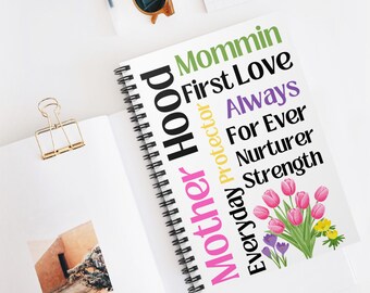 Quaderno a spirale per mamme con righe / Appunti per mamme