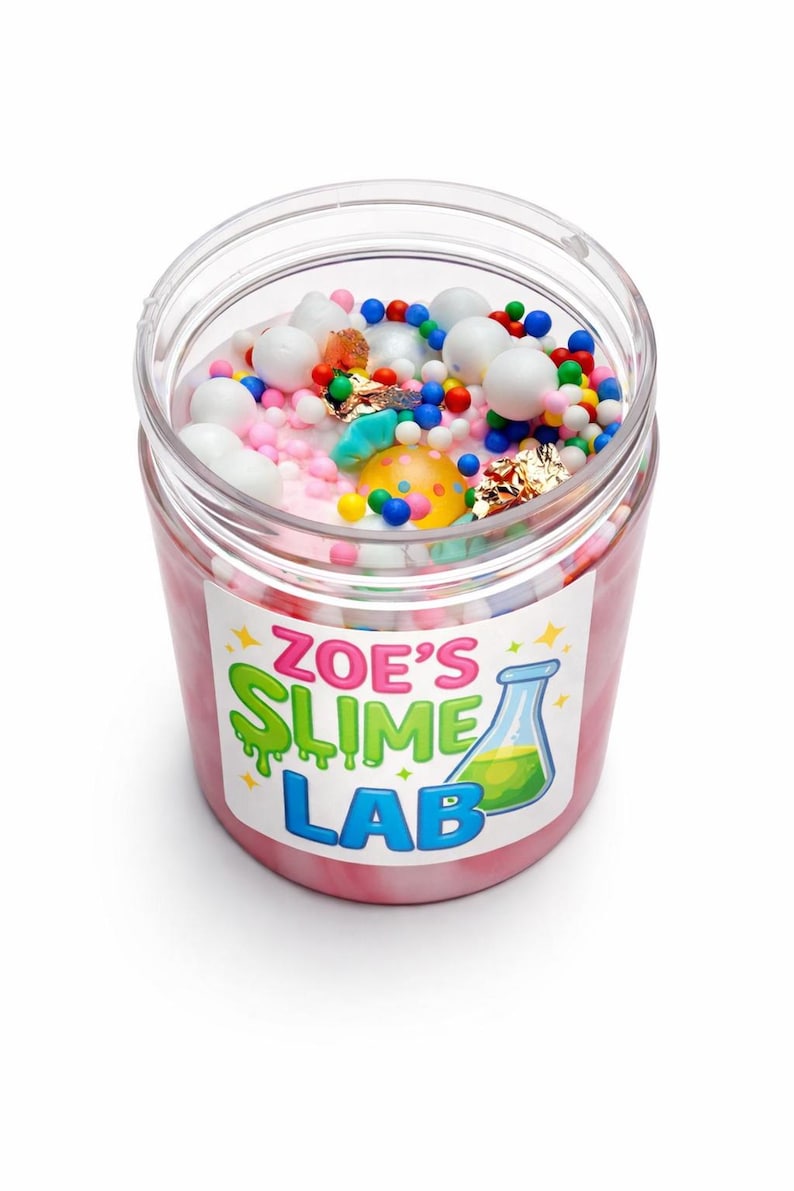 Label Store Slime Hypo Allergenic Slime. Handmade. Large Container 6oz. Custom Slime. - Etsy