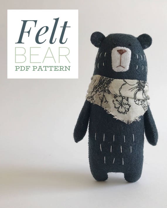 felt teddy bear pattern