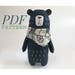 Bear Sewing PATTERN, Teddy Bear pattern, PDF Pattern, Felt Animals, Woodland Animals, Stuffed Animal Pattern 
