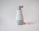 Felt Rat, Small Felt Animals, Felt Mouse, Rat Toy, Rat Stuffed Toy, Rat Plushie, Mouse Softie, Felted Animals, Tiny Mouse,