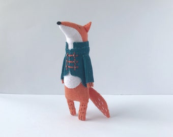 Felt Fox Toy, Stuffed Fox Toy, Felted Miniature Animals, Woodland Animals Softie, Fox Stuffed Animal, Fox Doll, Soft Animals, Woodland Gifts