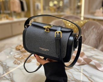 Mini Square Crossbody Bag, Minimalist PU Leather Shoulder Handbag, Box Style Satchel