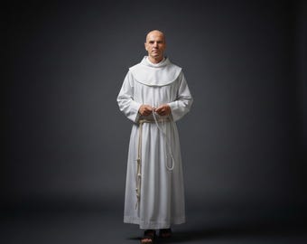 Alba mnicha katolickiego, szata liturgiczna, alba zwyczajowa, sutanna