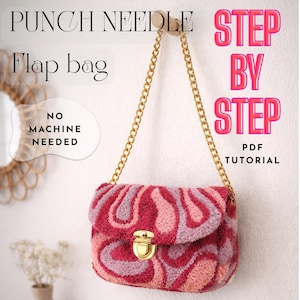 DIY Tufted Flap Bag PDF Pattern – No Sewing Machine Needed