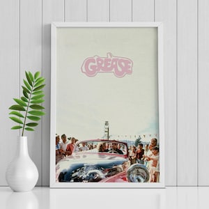 Filmaffisch från 1978, Grease | Väggkonst, heminredning | Samlarobjekt från filmen, unika födelsedagspresenter