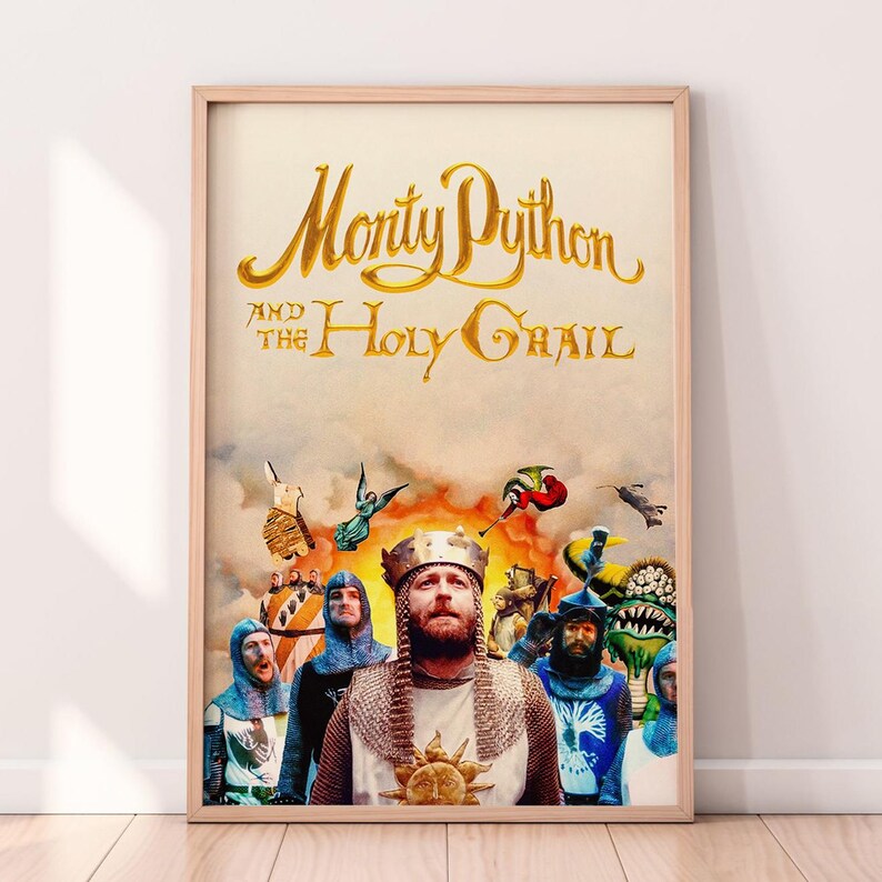 Monty Python and the Holy Grail Movie Poster | Wall Art Home Decor ...