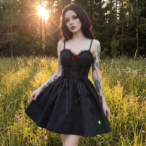 embroidered summer dress Summer Lovin Embroidered Mini Dress Natural/Red / L