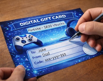 3 Printable Video Games Gift Card Templates | Print & Fill in