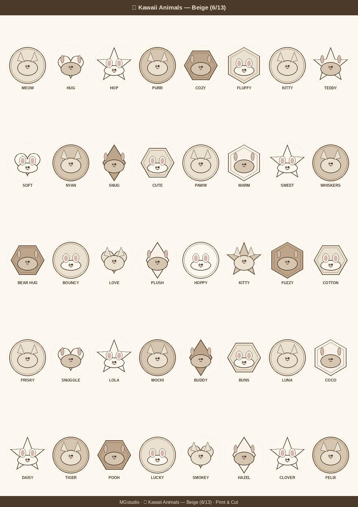 520 Kawaii Stickers Mega Pack | Printable Print & Cut | Patina Blue ...