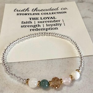 Christliches Loyalitätsarmband, Ruth 1:16 Schriftarmband, Glaube Schmuck für Frauen, Bibel Vers Armband, christliches Geschenk für Sie | DIE TREUE