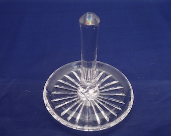 Vintage Crystal Ring Holder: Tall Ring Dish